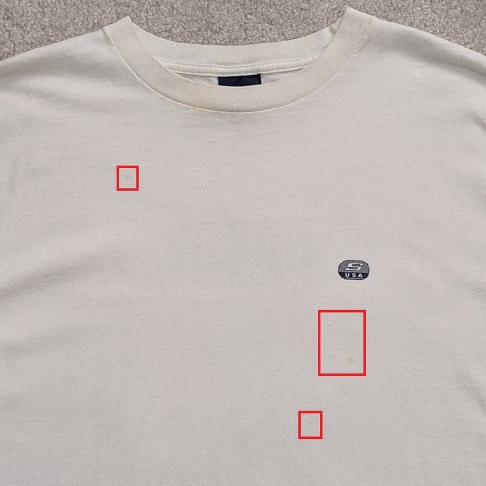 Men's Structure white t-shirt vintage 90s - Picture 5 of 6